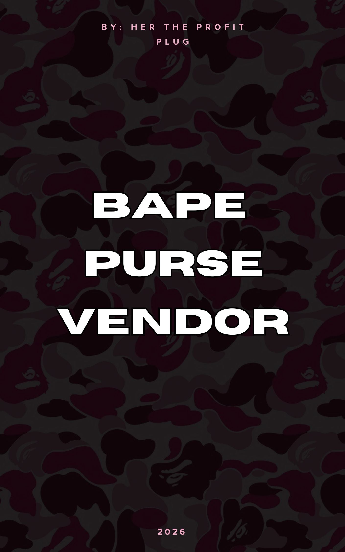 Viral Bape Purse Vendor