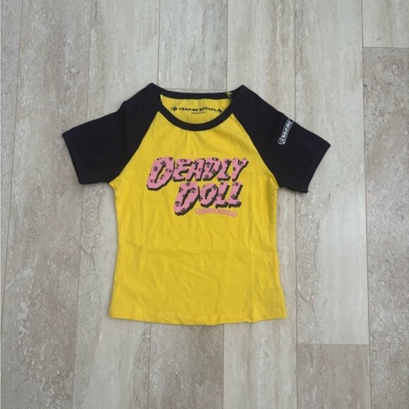 Chrome Deadly Doll Cropped Shirt