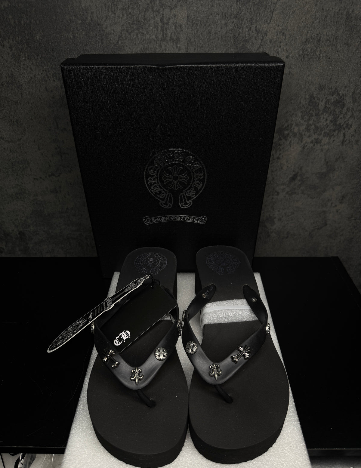 Chrome Flip Flops