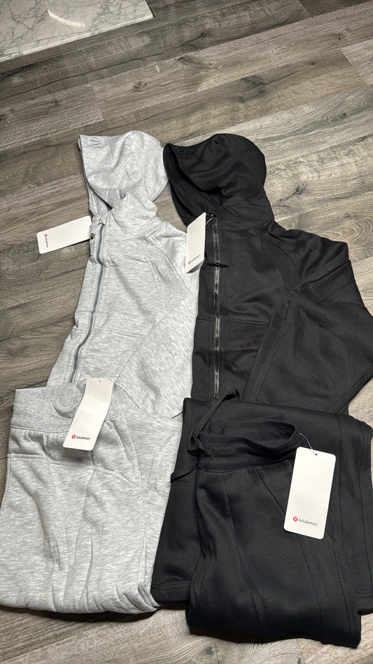 Lulu Scuba Full Zipper Jacket Set