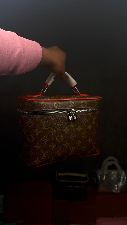 Red LV Vanity Bag