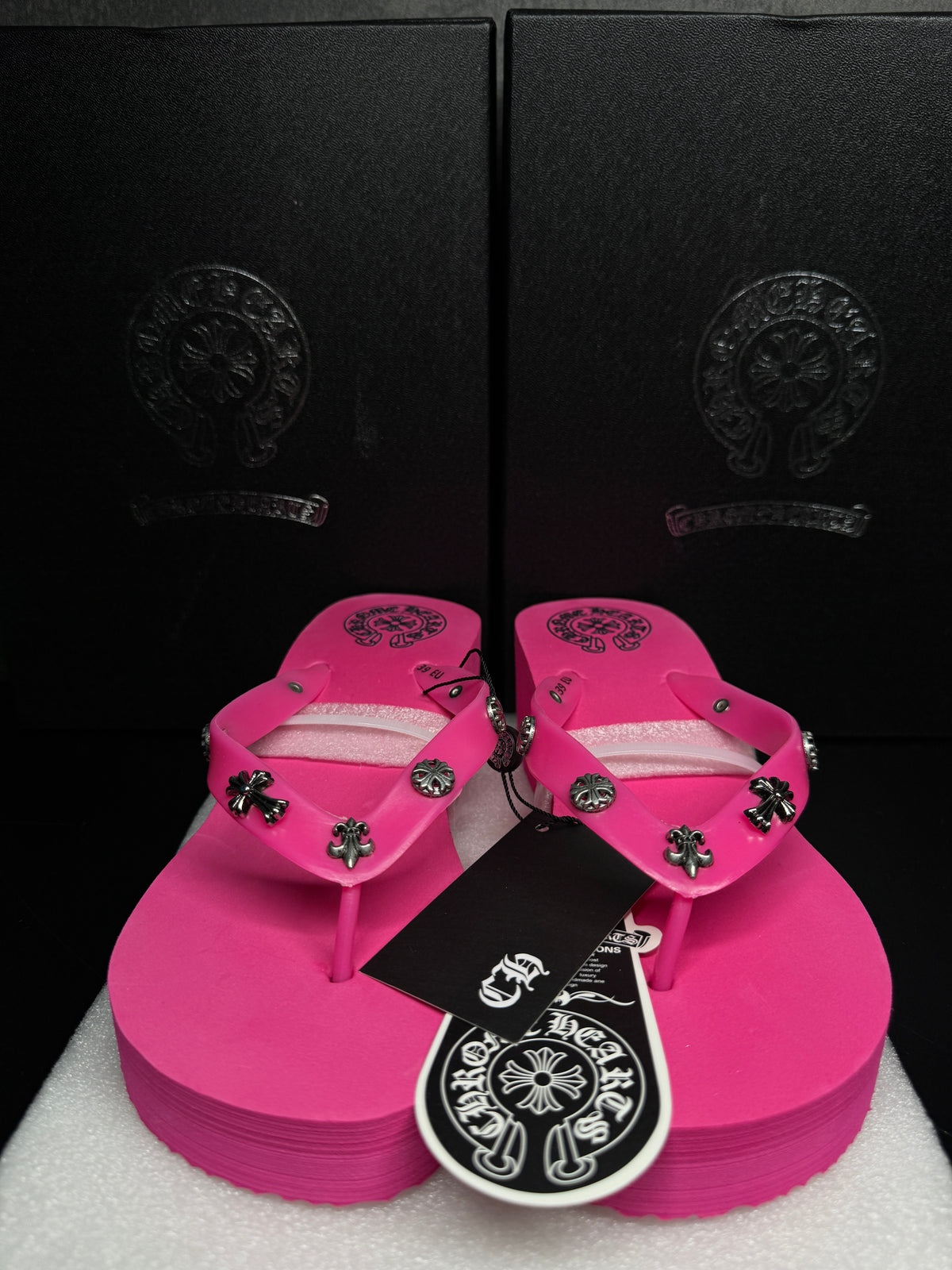 Chrome Flip Flops