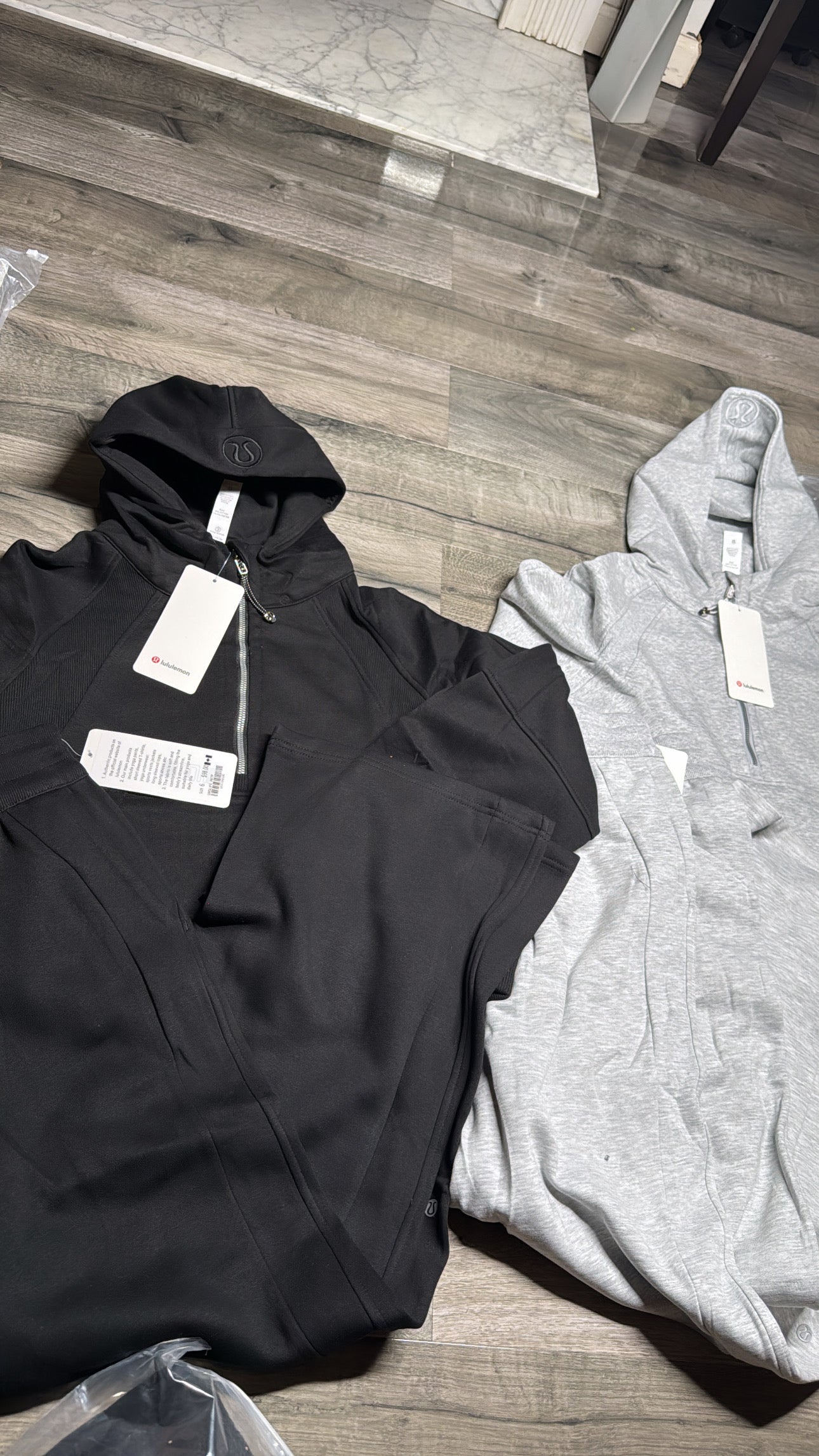 Lulu Scuba Half Zipper Jacket Set