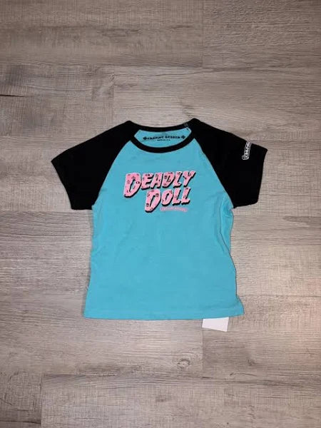 Chrome Deadly Doll Cropped Shirt