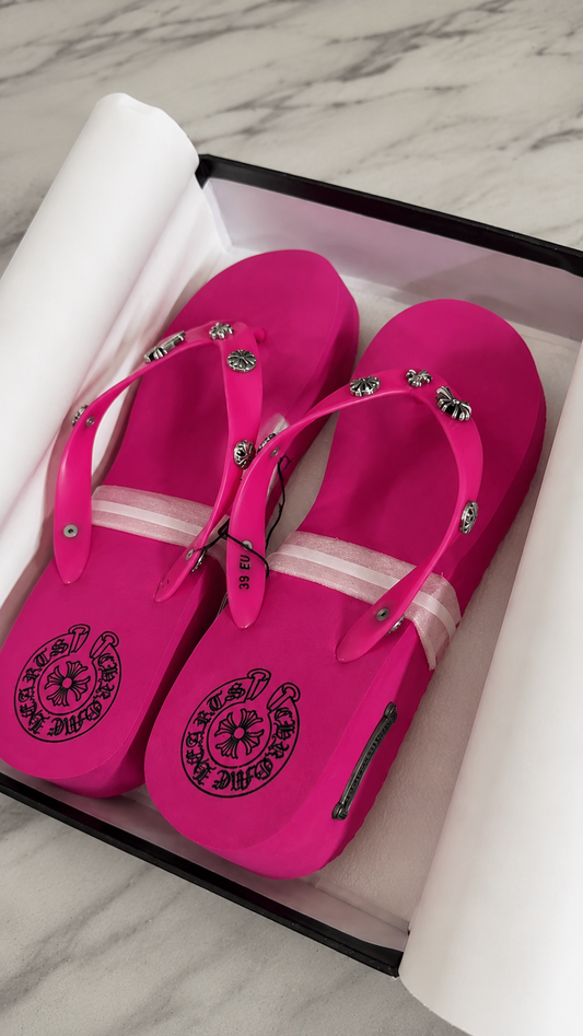 Chrome Flip Flops
